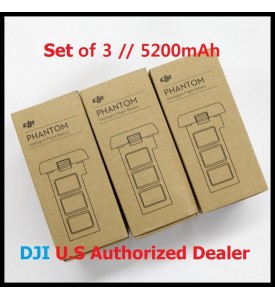3 X DJI Smart Battery for Phantom 2 Series 5200 mAh 11.1V Set of 3 Battery