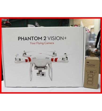New Model DJI Phantom 2 Vision+ V3.0 with Extra Battery Ready to ship out