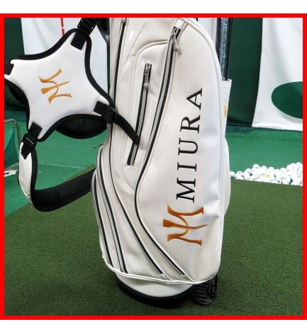 2015 New Miura Golf Tour Stand Golf Light Bag Limited Ed White $500