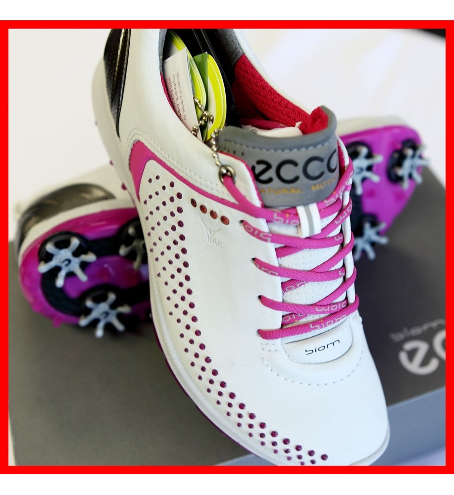 benzin forår Drastisk 2015 New Ecco Womens Spike Golf Shoes Biom G2 - White / Candy EU 36 37 38 39