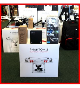 DJI Phantom 2+ H4-3D Gimbal + Gopro Hero4 Black + Remote Strap + Extra Battery 