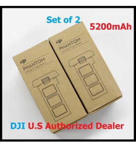 2 X DJI Smart Battery for Phantom 2 Series 5200 mAh 11.1V Set of 2 Battery