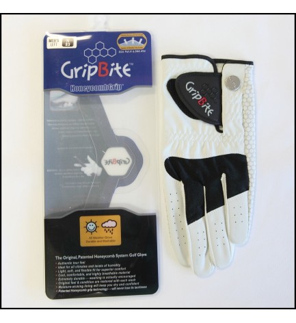 Mens Golf Glove #1 GripBite All Weather Gloves Small (23) 2 Pairs $30