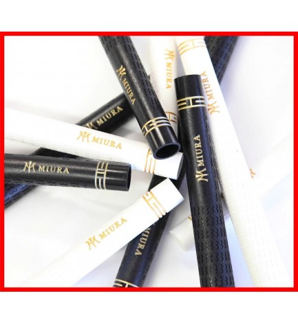 Miura Golf Wood Iron Grip PURE Black or White / Gold MIURA Logo Made is USA